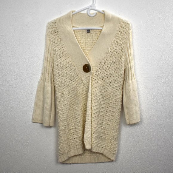 J. Jill‎ Cardigan Sweater with Bell Sleeves Size Small Gently Used Condition - Picture 2 of 5